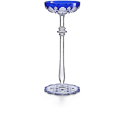 Baccarat   Tabletop   Drinkware - Baccarat Tsar Champagne Coupe Blue