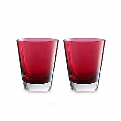 Baccarat   Tabletop   Drinkware - Baccarat Mosaique Tumbler Red Boxed set of 2