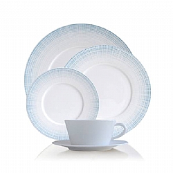 Bernardaud   Tabletop   Dinnerware - Bernardaud Saphir Blue 5 piece Place Setting