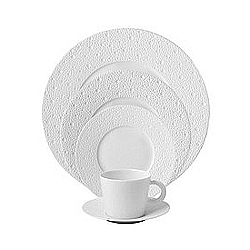 Bernardaud   Tabletop   Dinnerware - Bernardaud Ecume White 5 Piece Place Setting