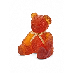 Daum   Home Decor   Figurines - Daum Mansau Serge Large amber Doudours Teddy Bear