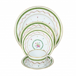 Haviland   Tabletop   Dinnerware - Haviland Vieux Paris Vert 5pc Place Setting