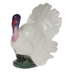 Herend   Animals   Birds - Herend Turkey White