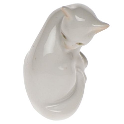 Herend   Animals   Cats - Herend Miniature Cat White