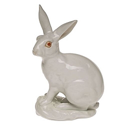 Herend   Animals   Rabbits - Herend Large Rabbit White