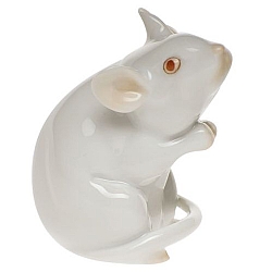 Herend   Animals   Little Animals - Herend Mouse White