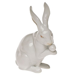 Herend   Animals   Rabbits - Herend Medium Bunny with paws Up White