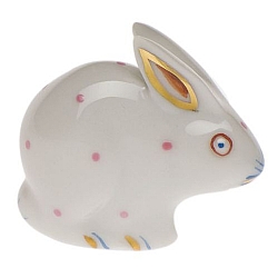 Herend   Animals   Rabbits - Herend Polka Dot Rabbit Multicolor