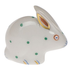 Herend   Animals   Rabbits - Herend Polka Dot Rabbit Multicolor