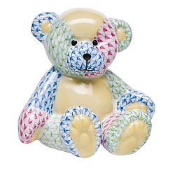 Herend   Animals   Bear - Herend Small Teddy Bear Multicolor