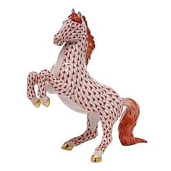 Herend   Animals   Horse - Herend Prancing Horse Rust