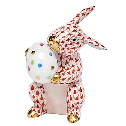 Herend   Animals   Rabbits - Herend Easter Bunny Rust