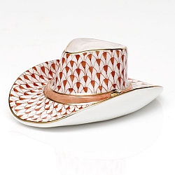 Herend   Home Decor   Accessories - Herend Cowboy Hat Rust