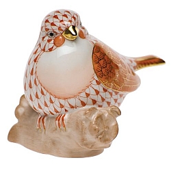 Herend   Animals   Birds - Herend Little Bird Rust