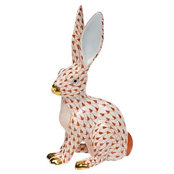 Herend   Animals   Rabbits - Herend Jack Rabbit Rust