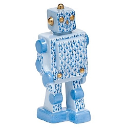 Herend   Home Decor   Accessories - Herend Toy Robot Blue