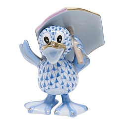 Herend   Animals   Ducks - Herend Just Ducky Blue