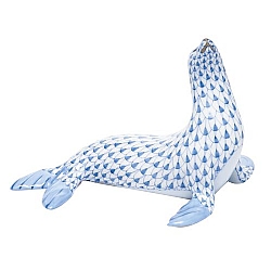 Herend   Animals   Aquatic - Herend Sea Lion Blue