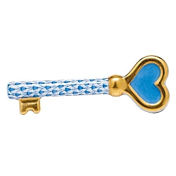 Herend   Home Decor   Accessories - Herend Key To My Heart Blue