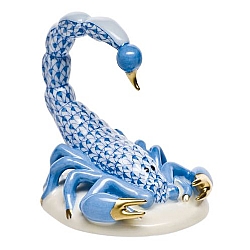 Herend   Animals   Little Animals - Herend Scorpion Blue