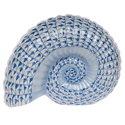 Herend   Animals   Aquatic - Herend Ammonite Blue