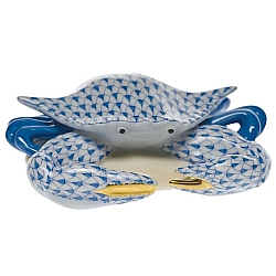 Herend   Animals   Aquatic - Herend Crab Blue