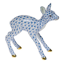 Herend   Animals   Wildlife - Herend Fawn Blue