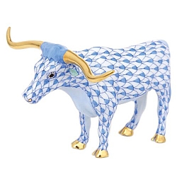 Herend   Animals   Farm - Herend Longhorn Blue