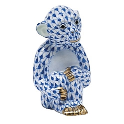 Herend   Animals   Wildlife - Herend Little Monkey Sapphire