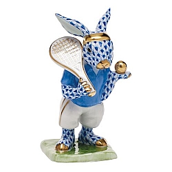 Herend   Animals   Rabbits - Herend Tennis Bunny Sapphire