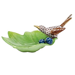 Herend   Animals   Birds - Herend Hummingbird On Leaf Chocolate