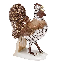 Herend   Animals   Farm - Herend Kc 2015 Henry The Rooster Chocolate