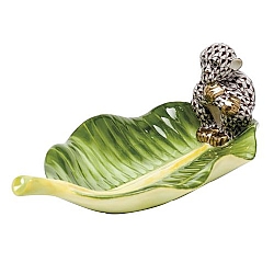 Herend   Animals   Wildlife - Herend Monkey On Banana Leaf Chocolate