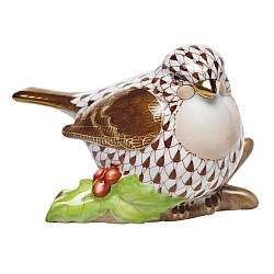 Herend   Animals   Birds - Herend Little Bird On Holly Chocolate