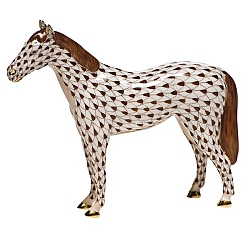 Herend   Animals   Horse - Herend Small Horse Chocolate