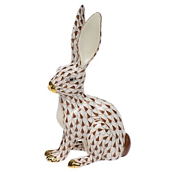 Herend   Animals   Rabbits - Herend Jack Rabbit Chocolate