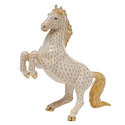 Herend   Animals   Horse - Herend Prancing Horse Butterscotch