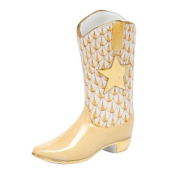 Herend   Home Decor   Accessories - Herend Cowboy Boot Butterscotch