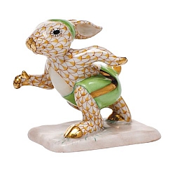 Herend   Animals   Rabbits - Herend Running Bunny Butterscotch