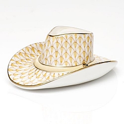 Herend   Home Decor   Accessories - Herend Cowboy Hat Butterscotch