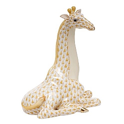 Herend   Animals   Wildlife - Herend Giraffe Butterscotch