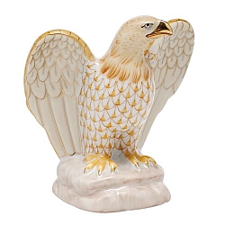 Herend   Animals   Birds - Herend Eagle Butterscotch