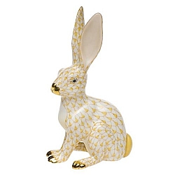 Herend   Animals   Rabbits - Herend Jack Rabbit Butterscotch