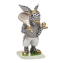 Herend   Animals   Rabbits - Herend Tennis Bunny Black