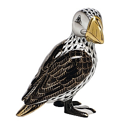 Herend   Animals   Birds - Herend Puffin Black