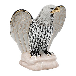 Herend   Animals   Birds - Herend Eagle Black