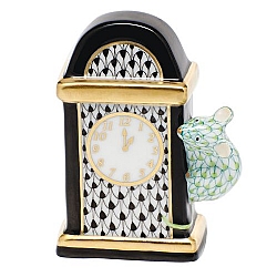 Herend   Animals   Little Animals - Herend Hickory Dickory Dock Multicolor