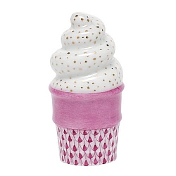 Herend   Home Decor   Accessories - Herend Ice Cream Cone Raspberry