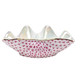 Herend   Animals   Aquatic - Herend Clam Shell Raspberry