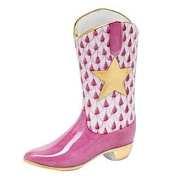 Herend   Home Decor   Accessories - Herend Cowboy Boot Raspberry